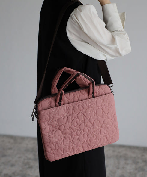 【雑誌掲載】星柄PC ハンドバッグポーチセット 12-1007